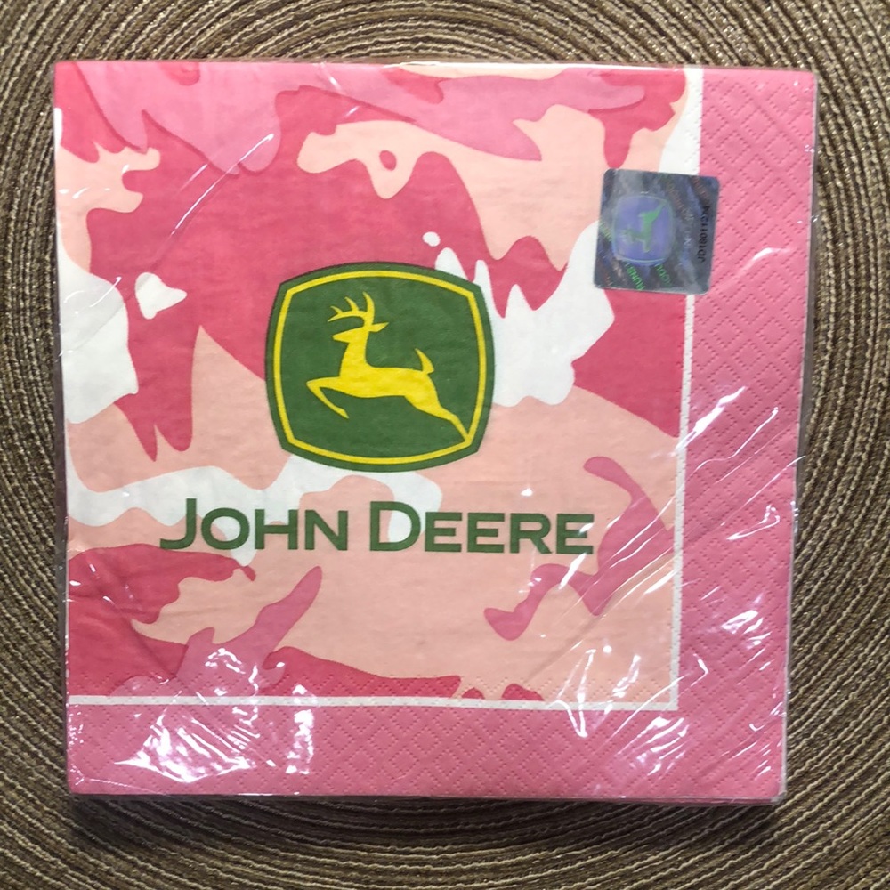John Deere Pink Camo Napkins